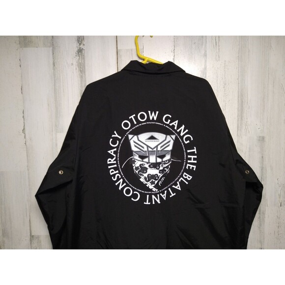 OTOW Gang The Blatant Conspiracy Mens  XL Lightweight Black Shacket - Picture 7 of 10